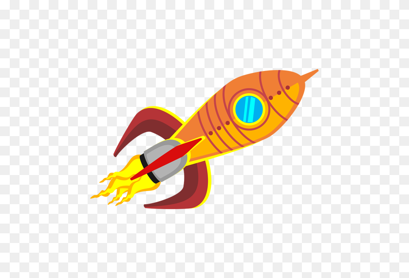 512x512 Space Rocket Cartoon Icon - Rocket Icon PNG
