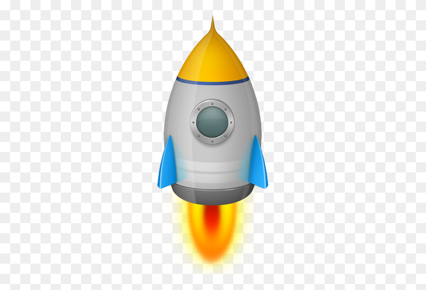 512x512 Space Rocket Silver Icon - Rocket Icon PNG