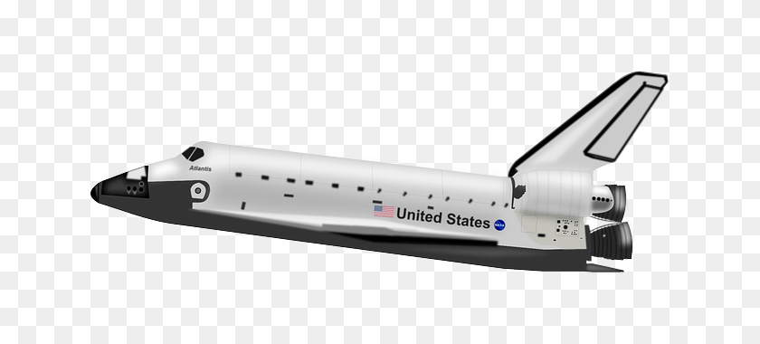 640x320 Space Shuttle Atlantis Transparent Png - Space Shuttle PNG