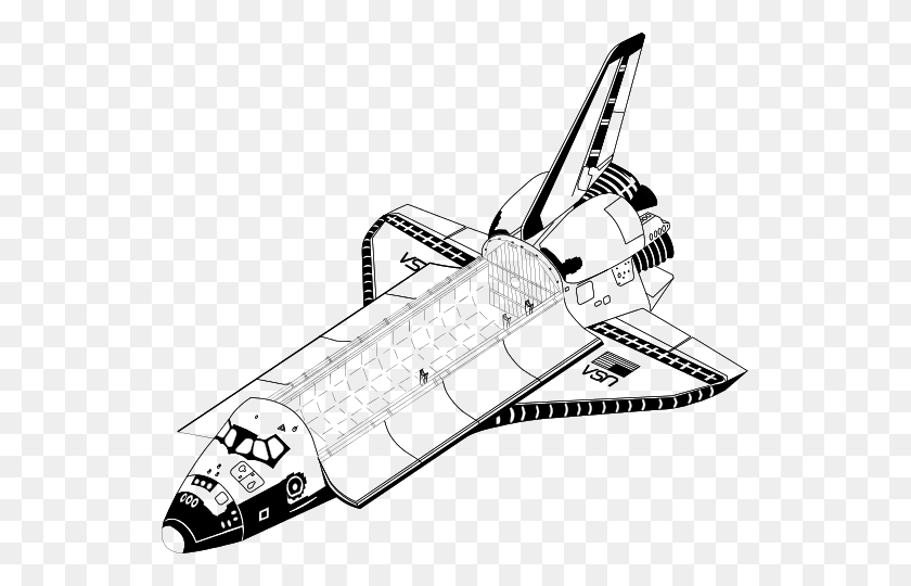 541x480 Transbordador Espacial Orbitador - Transbordador Espacial Png