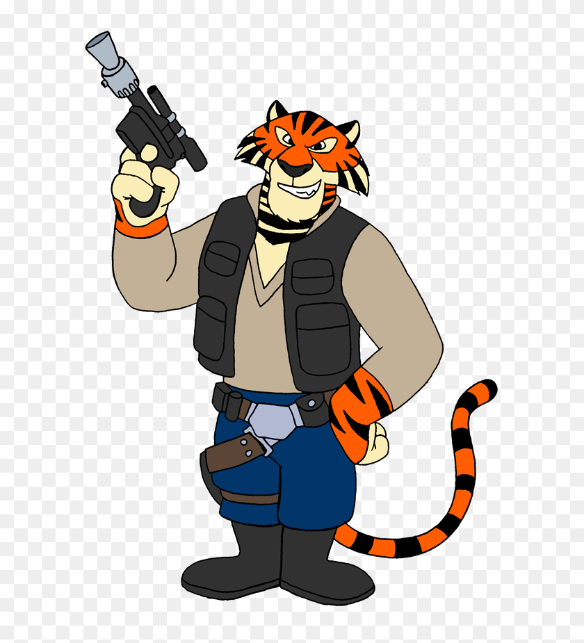 632x865 Space Tiger Mascot - Tiger Mascot Clipart