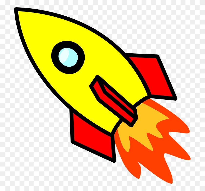 723x720 Spaceship Clipart Free Rocket Spaceship Space Travel Free Vector - Free Travel Clipart
