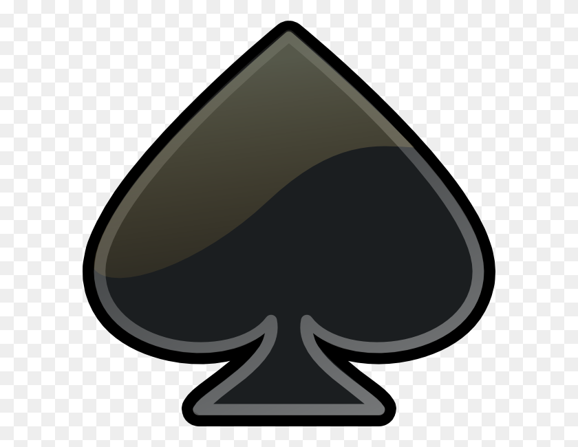600x590 Spade Clipart - Ace Of Spades Clipart