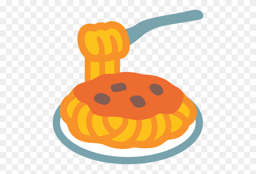 512x512 Spaghetti Emoji - Plate Of Spaghetti Clipart