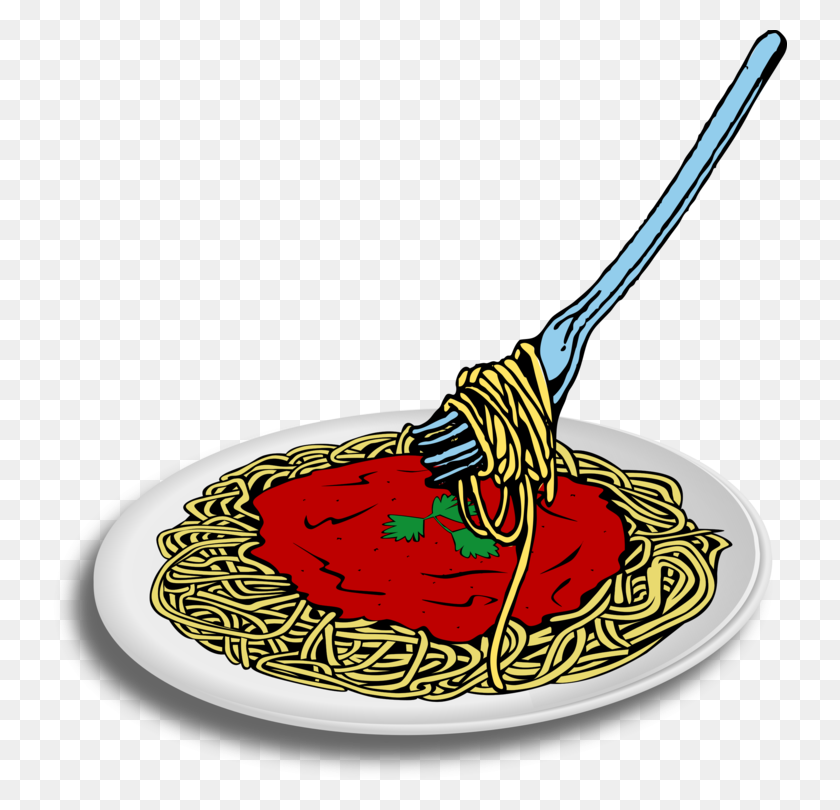 734x750 Spaghetti With Meatballs Pasta Italian Cuisine Noodle Free - Ravioli Clipart