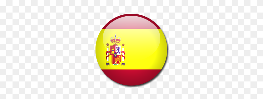 256x256 La Bandera De España Icono De Descarga De Iconos De Banderas Del Mundo Redondeado Iconspedia - Banderas Del Mundo Png