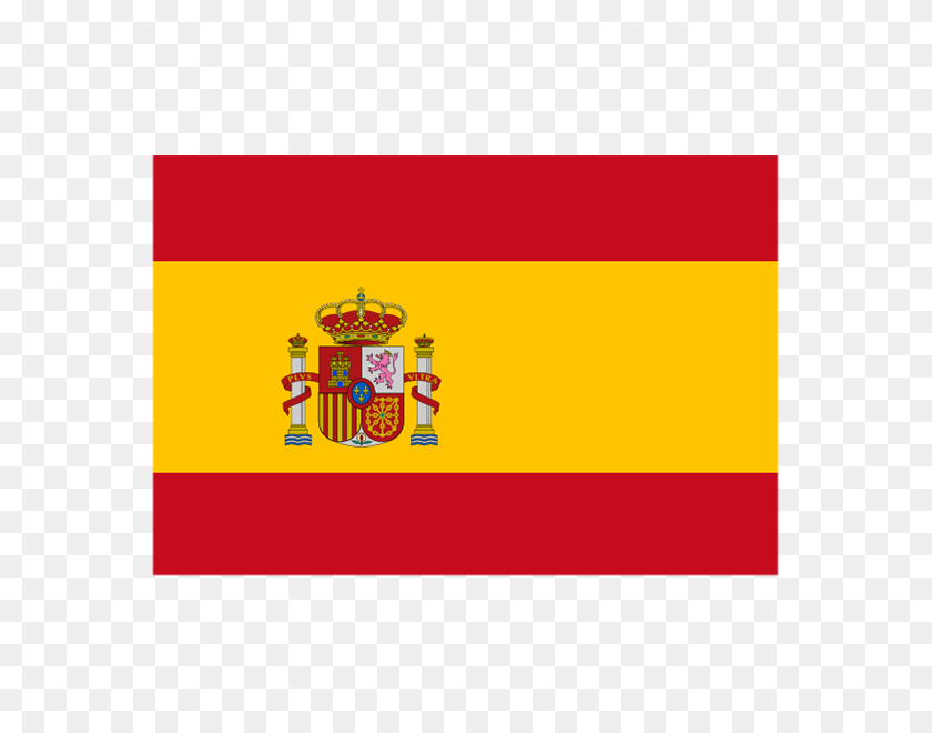 600x600 España Bandera De Poliéster - Bandera De España Png