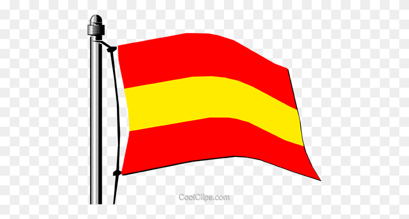 480x389 Spain Flag Royalty Free Vector Clip Art Illustration - Spanish Flag Clipart