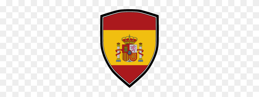 190x257 Spain Flag Shield - Spain Flag PNG
