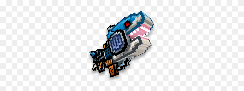 256x256 Spark Shark Pixel Gun Wiki Fandom Powered - Tiburón Bape Png