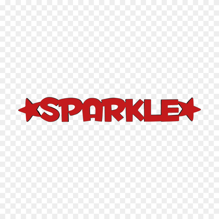 2048x2048 Sparkle Tiny Word - Red Sparkle PNG
