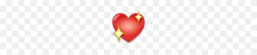 120x120 Corazón Brillante Emoji - Corazón Rojo Emoji Png