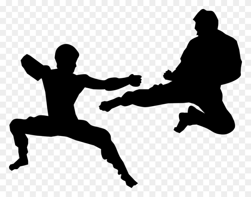 976x750 Sparring Kumite Karate Martial Arts Kickboxing - Martial Arts Clipart