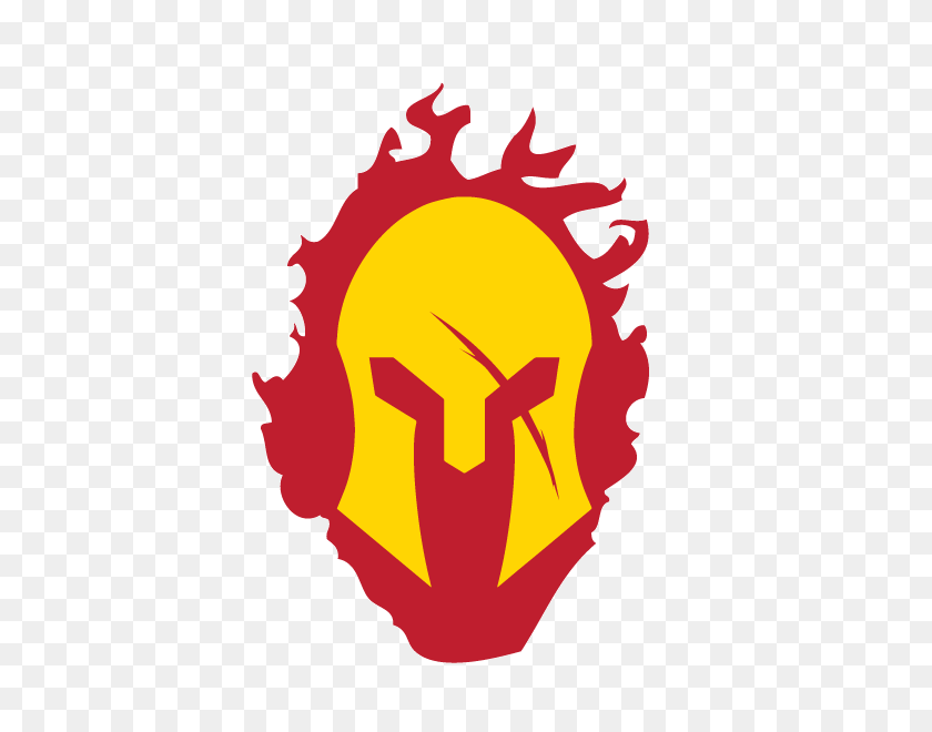 600x600 Spartan Helmet With Red Flames Decal Ms Carita - Red Flames PNG
