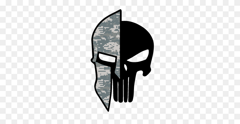 238x376 Spartan Punisher Army Acu - Punisher Logo PNG