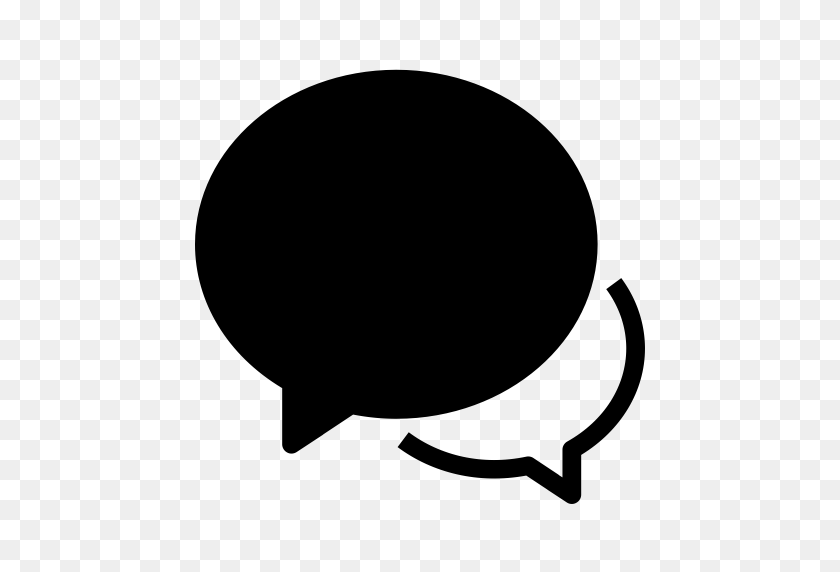 512x512 Speak Selected State, Interface, Speech Balloon Icon With Png - Speaking Clipart Black And White