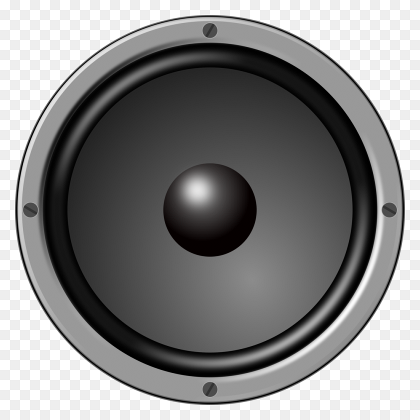 1024x1024 Speaker Clipart Black And White All About Clipart - Sound System Clipart