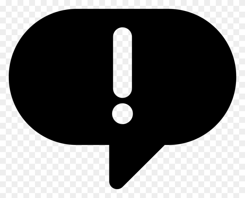 980x776 Speech Bubble With Exclamation Mark Png Icon Free Download - Exclamation Mark PNG