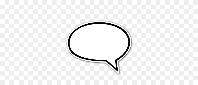 300x300 Speech Bubbles And Text Stickers - Text Bubble PNG