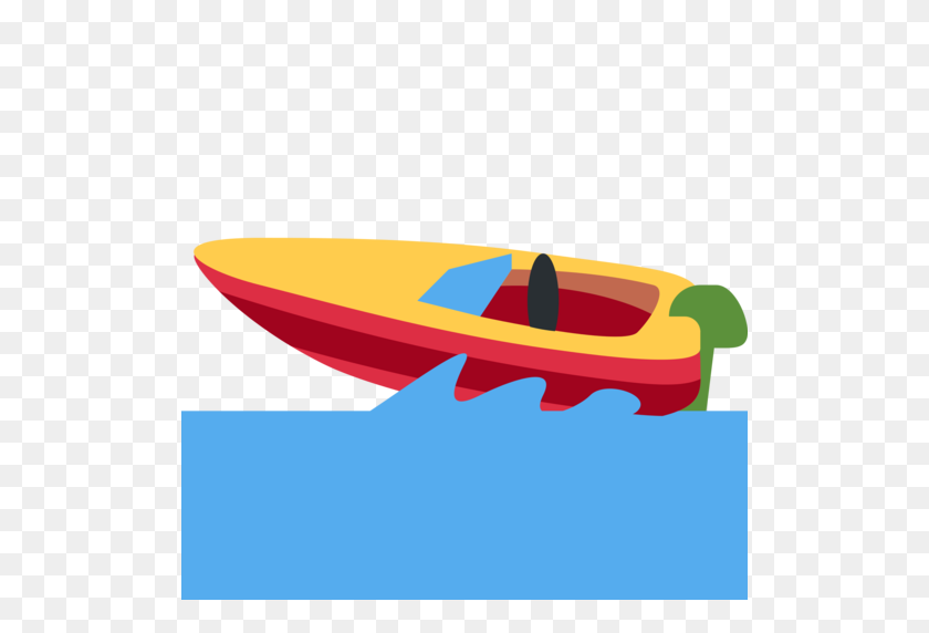 512x512 Speedboat Emoji - Boat Emoji PNG