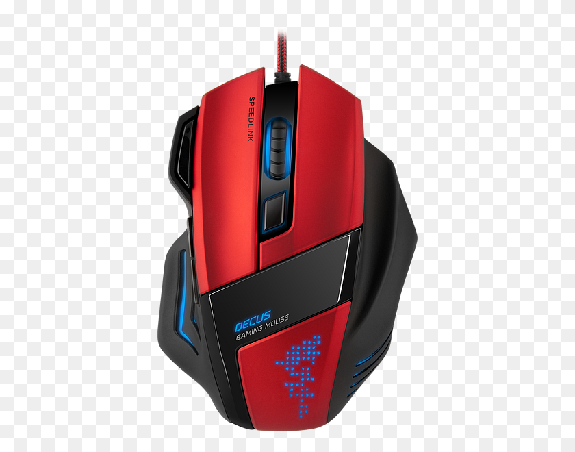 380x600 Speedlink Decus Gaming Mouse Black And Red - Gaming Mouse PNG