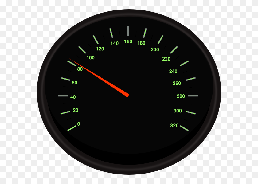 600x539 Speedometer Clip Art - Odometer Clipart