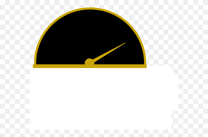 600x494 Speedometer Yellow Frame Clip Art - Speedometer Clipart