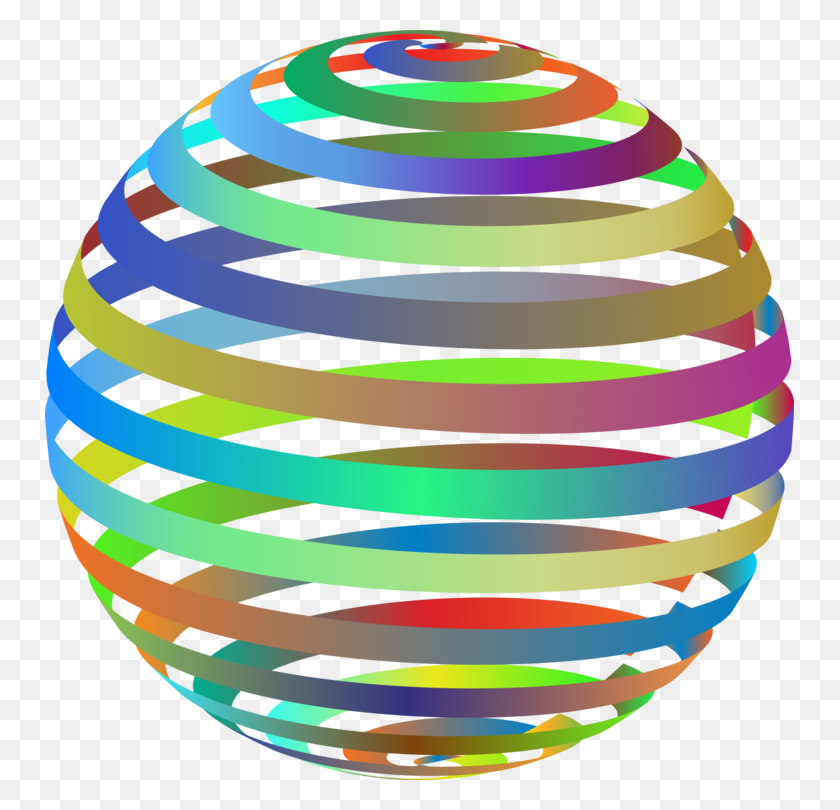 749x750 Sphere Geometry Three Dimensional Space Spiral Description Free - Sphere Clipart