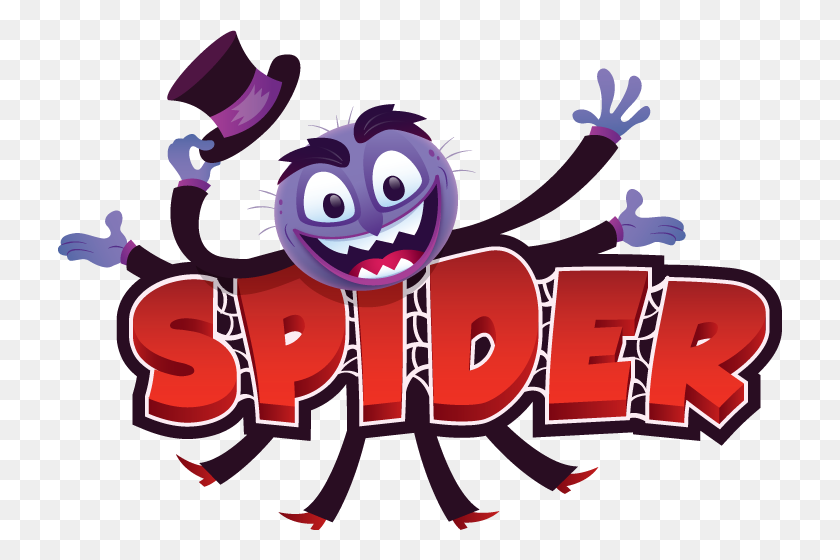 724x500 Spider - Cartoon Roller Coaster Clipart