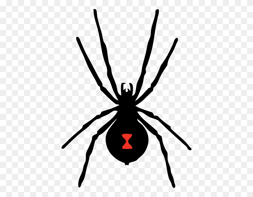 432x597 Spider Clip Art - Black Widow Clipart