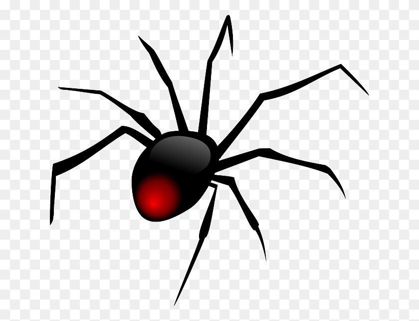 640x583 Spider Clip Art - Black Widow Clipart