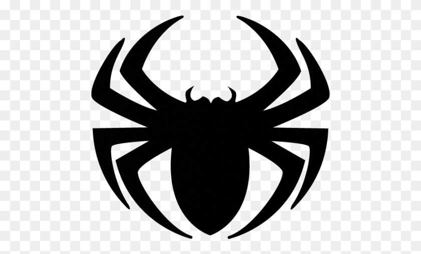 500x446 Spider Clipart Three Isolated Stock Photo - Spiderman Logo Clipart