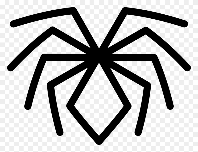 1001x750 Spider Drawing Animation Cartoon - Spider Black And White Clipart
