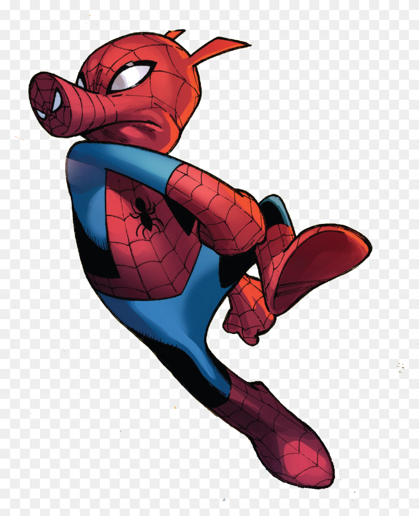 1075x1345 Spider Ham Marvel Database Fandom Powered - Spiderman Comic PNG