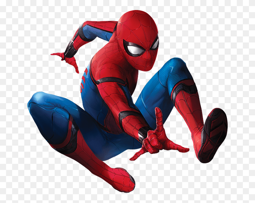 667x609 Hombre Araña - Spiderman De Regreso A Casa Png