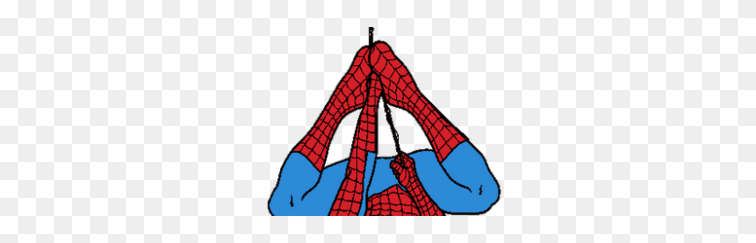 280x210 Spider Man Clipart - Hanging Spider Clipart
