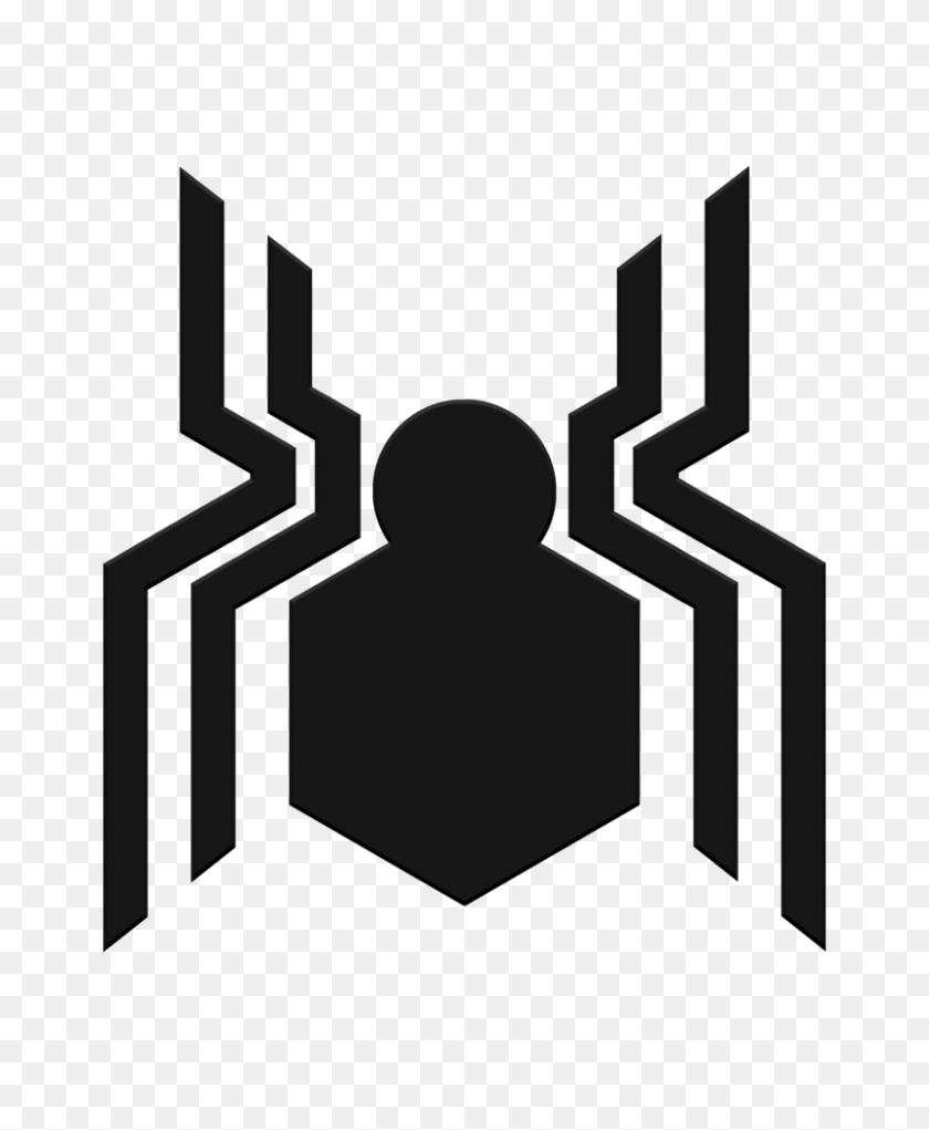 805x992 Spider Man Clipart Spiderman Logo Pencil And Inlor Spider Man Png - Civil War Clipart Blanco Y Negro