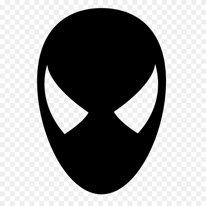 1600x1600 El Hombre Araña Icono De La Cabeza - La Cara De Spiderman Png