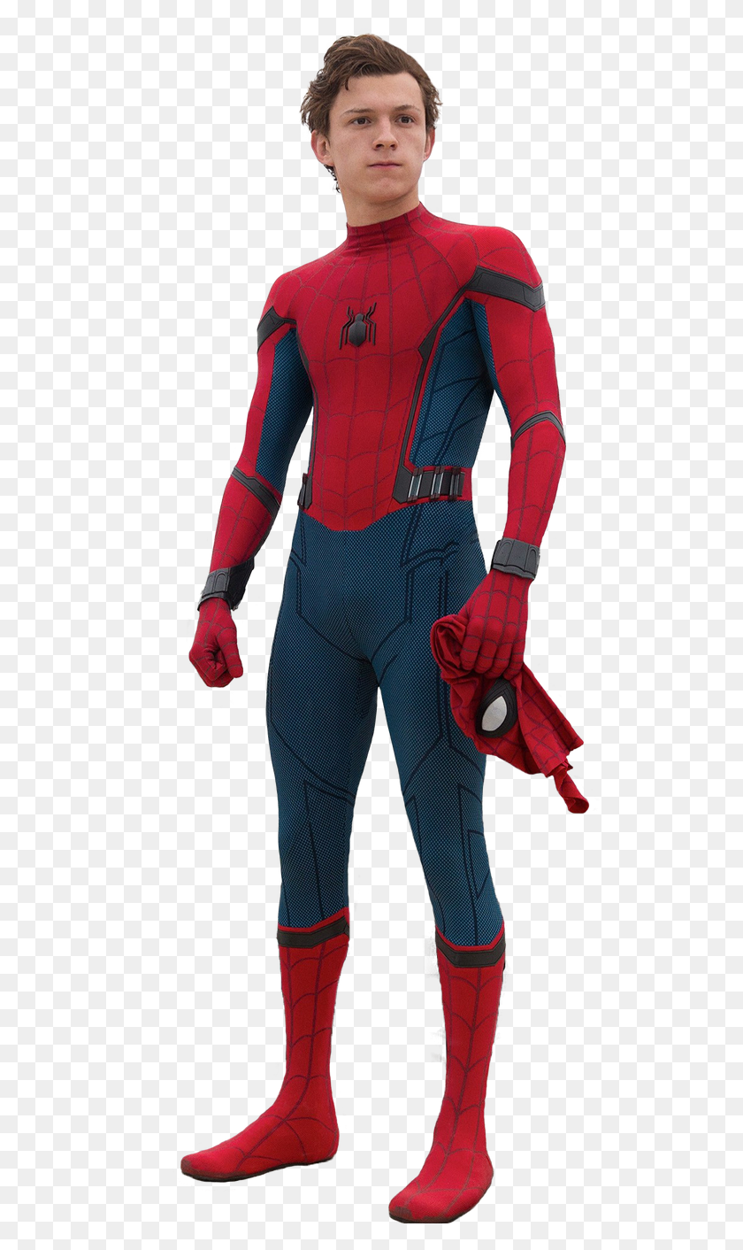 591x1352 Spider Man Homecoming Png - Tom Holland PNG