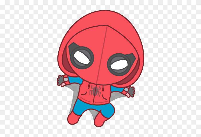 512x512 El Hombre Araña De Regreso A Casa De La Etiqueta Engomada De Marvel - Spiderman Regreso A Casa Logotipo Png