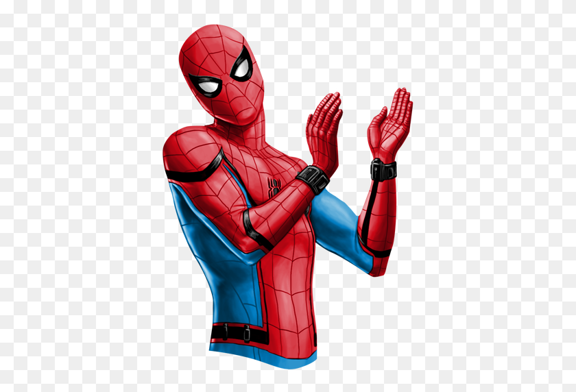 512x512 El Hombre Araña De Regreso A Casa De La Etiqueta Engomada De Marvel - Spiderman De Regreso A Casa Png