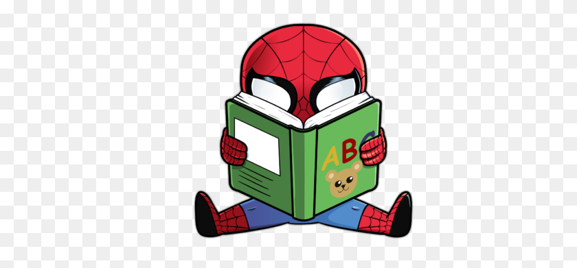590x331 Spider Man Reading - Boba Fett Clipart