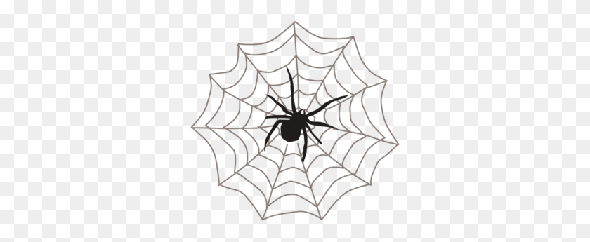 298x285 Spider Web Clip Art - Corner Clipart