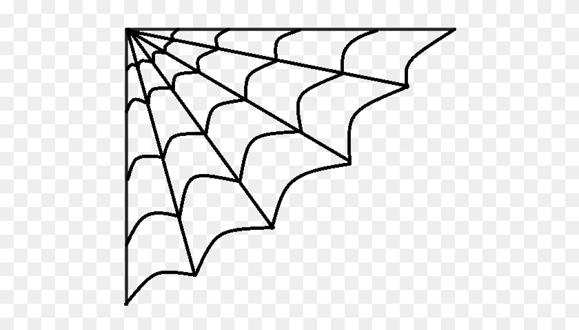 496x418 Spider Web Clipart - Halloween Black And White Clipart