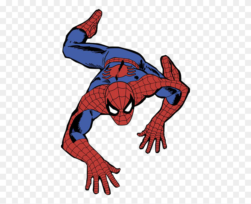 432x621 Spiderman Clipart Climbing Wall - Spiderman Web Clipart