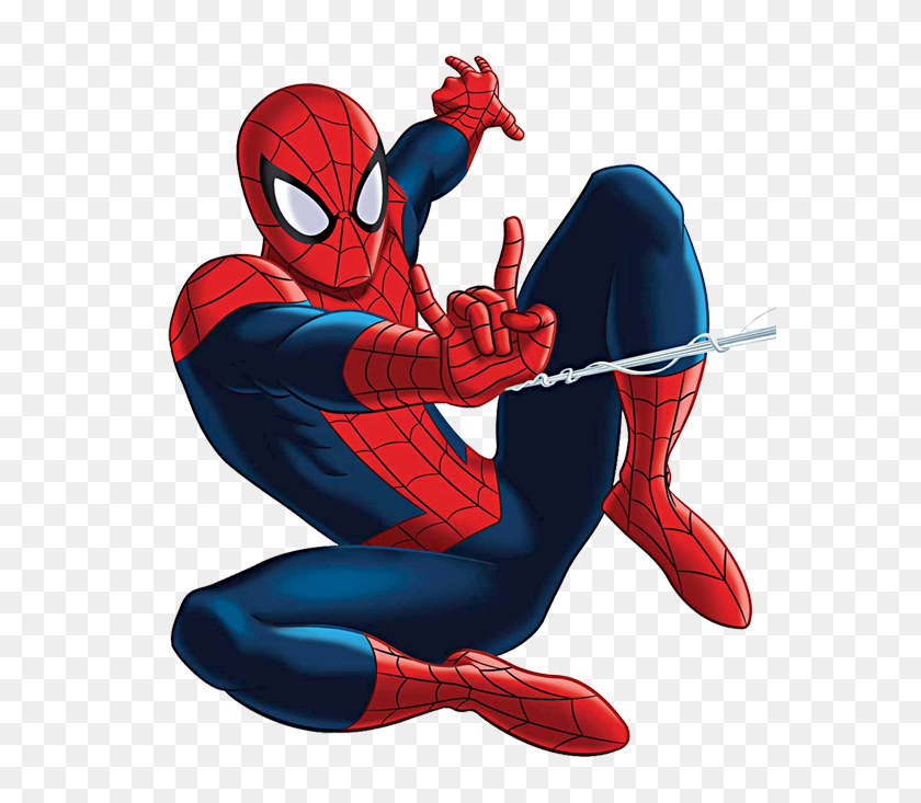 576x673 Spiderman Clipart Free - Spider Web Images Clipart