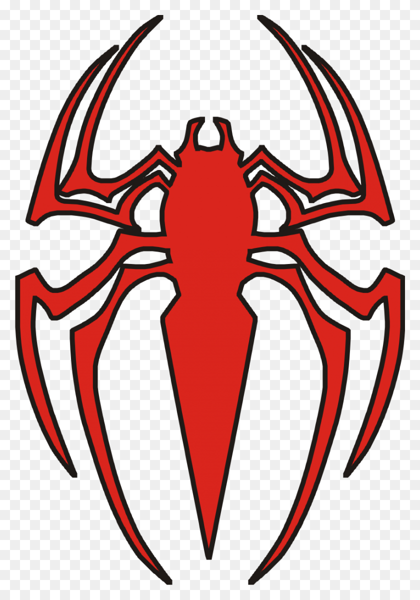 850x1243 Spiderman Logo Png - Spiderman Logo PNG