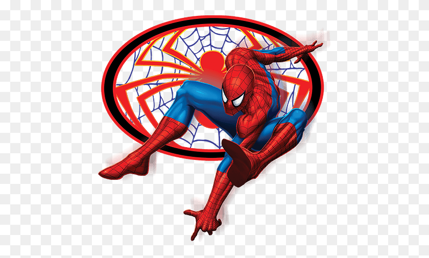 456x445 Spiderman Stampsy - Spiderman Clipart PNG