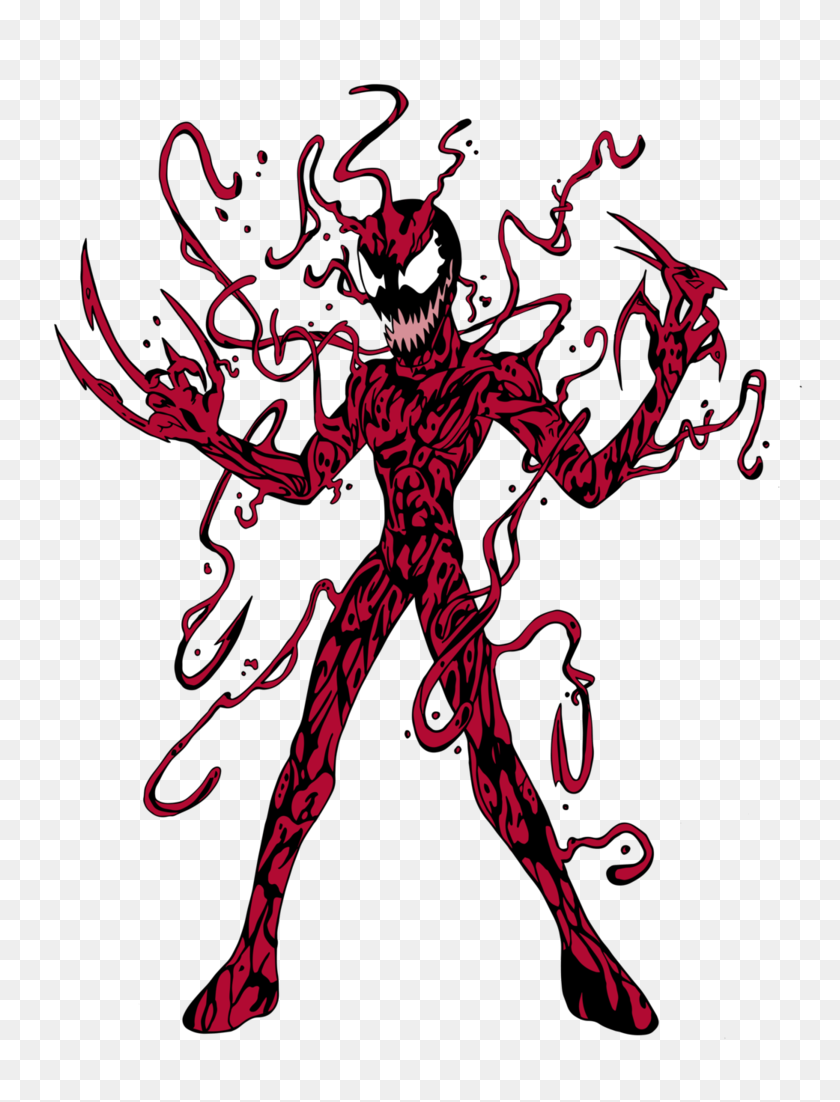 767x1042 Spiders And Magic - Carnage PNG