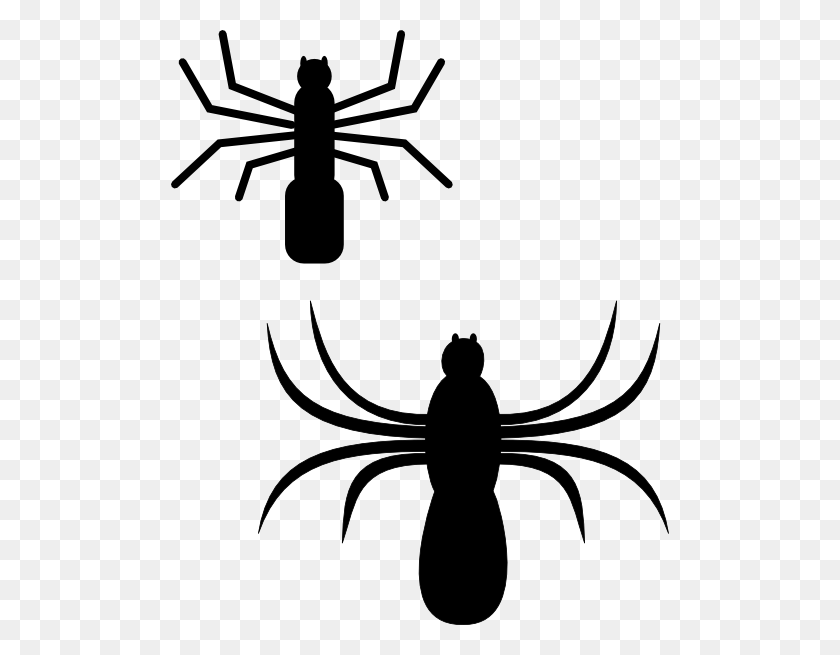 498x595 Spiders Png, Clip Art For Web - Spider Clipart Black And White